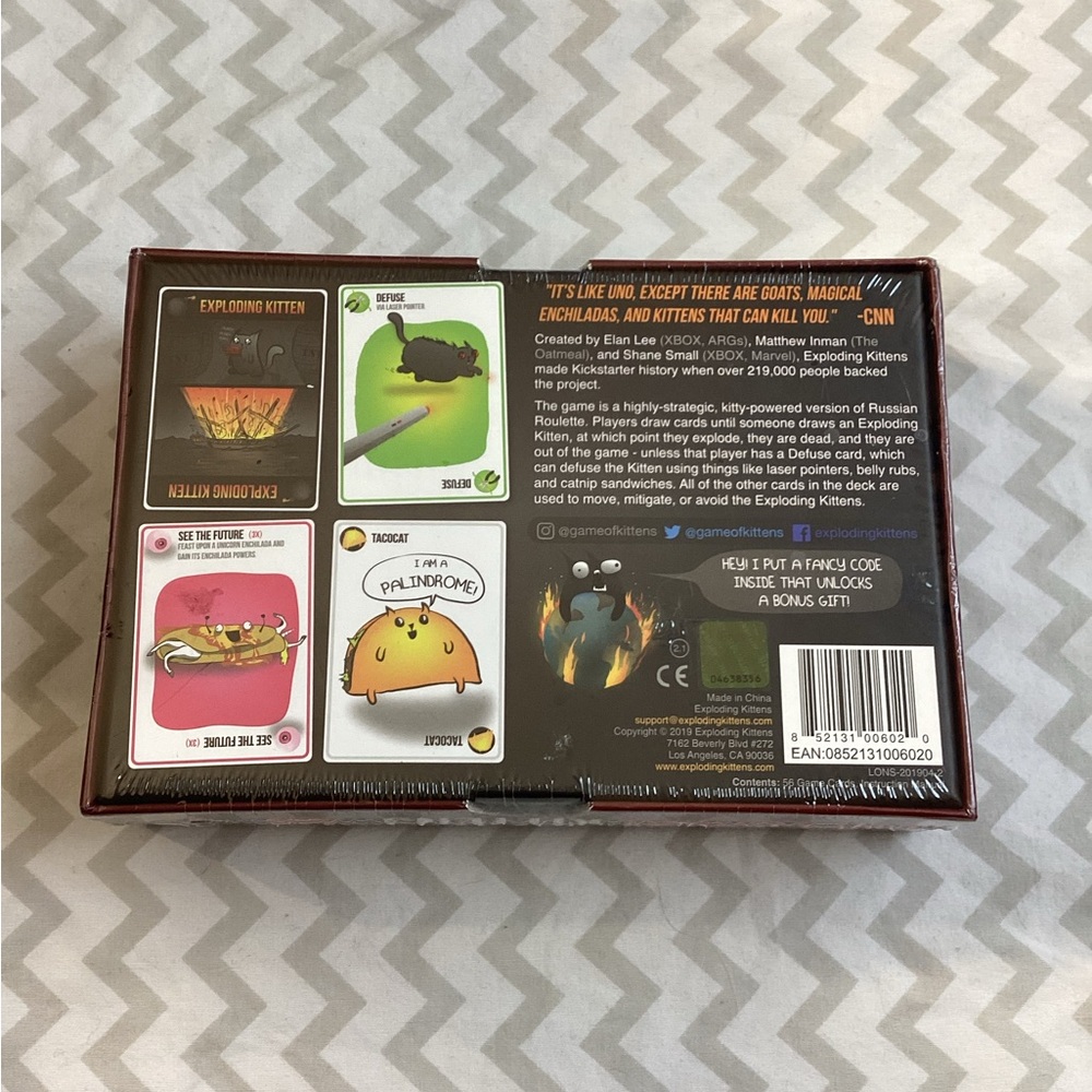 Exploding Kittens Original Edition Card Game - Picture 2 of 3